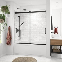 Maax Canada 136695-900-340-000 - Revelation Round 56-59 x 56.75-59.25 in. 8mm Bypass Tub Door for Alcove Installation with Clear gl