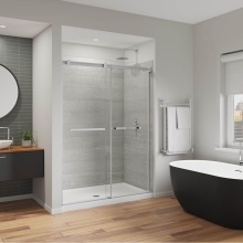 Maax Canada 136955-810-084-000 - Duel Alto 56-59 X 78 in. 8mm Bypass Shower Door for Alcove Installation with GlassShield® gla