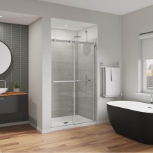 Maax Canada 136956-810-084-000 - Duel Alto 44-47 X 78 in. 8mm Bypass Shower Door for Alcove Installation with GlassShield® gla