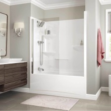 Maax Canada 137500-900-084-000 - Edge 30 x 55.5 in. 6 mm Tub Screen for Alcove Installation with Clear glass in Chrome