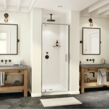 Maax Canada 137836-900-084-000 - ModulR 34 x 78 in. 8 mm Pivot Shower Door for Alcove Installation with Clear glass in Chrome