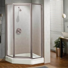 Maax Canada 137904-900-084-000 - Silhouette Neo-angle 36 x 36 x 70 in. Pivot Shower Door for Corner Installation with Clear glass i
