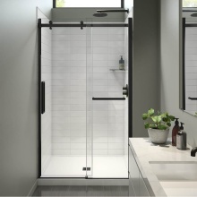 Maax Canada 138954-900-340-000 - Halo Pro 44.5-47 x 78.75 in. 8 mm Sliding Shower Door with Towel Bar for Alcove Installation with