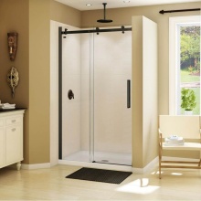 Maax Canada 138996-900-173-000 - Halo 44.5-47 x 78.75 in. 8mm Sliding Shower Door for Alcove Installation with Clear glass in Dark