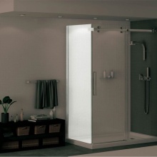 Maax Canada 138998-900-084-000 - Halo Return Panel for 32 in. Base with Clear glass in Chrome