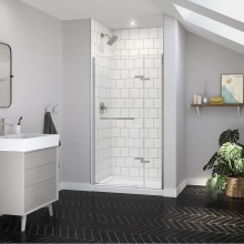 Maax Canada 139576-900-305-000 - Reveal Sleek 71 38-41 x 71 1/2 in. 8mm Pivot Shower Door for Alcove Installation with Clear glass