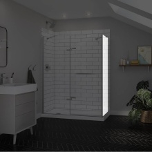 Maax Canada 139581-900-084-000 - Reveal Sleek 71 Return Panel for 32 in. Base with Clear glass in Chrome