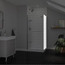 Maax Canada 139583-900-084-000 - Reveal Sleek 71 Return Panel for 36 in. Base with Clear glass in Chrome