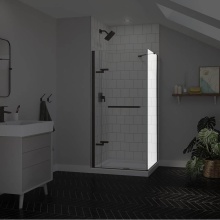 Maax Canada 139583-900-173-000 - Reveal Sleek 71 Return Panel for 36 in. Base with Clear glass in Dark Bronze