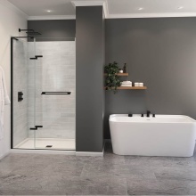 Maax Canada 139586-810-340-000 - Capella 78 44-47 x 78 in. 8 mm Pivot Shower Door for Alcove Installation with GlassShield® gl