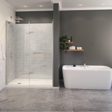 Maax Canada 139587-810-305-000 - Capella 78 56-59 x 78 in. 8 mm Pivot Shower Door for Alcove Installation with GlassShield® gl