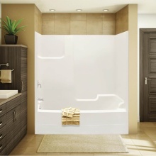 Maax Canada 140103-000-002-001 - TSEA72 72 x 36 AcrylX Alcove Left-Hand Drain One-Piece Tub Shower in White