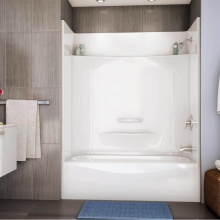 Maax Canada 148006-000-002-295 - Essence TS-6030 AcrylX Alcove Right-Hand Drain Four-Piece Tub Shower in White