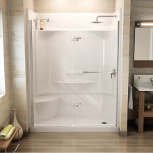 Maax Canada 148042-000-002-294 - Essence SH-6034 AcrylX Alcove Right-Hand Drain Four-Piece Shower in White