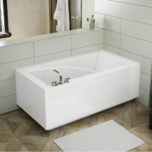 Maax Canada 410007-000-001-100 - ModulR 6032 (With Armrests) Acrylic Corner Right Left-Hand Drain Bathtub in White
