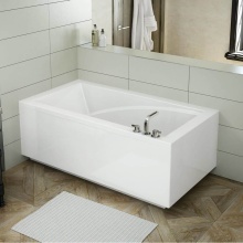 Maax Canada 410008-000-001-103 - ModulR 6032 (With Armrests) Acrylic Corner Left Right-Hand Drain Bathtub in White