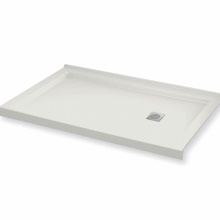 Maax Canada 420004-503-001-100 - B3Square 6030 Acrylic Corner Right Shower Base in White with Right-Hand Drain