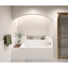 Maax Canada 101265-000-001-000 - Optik 6032 Acrylic Drop-in End Drain Bathtub in White