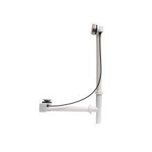 Maax Canada 10022491-105 - Rotary Turn Cable-Operated Waste and Overflow, 33'' Cable, Complete Kit in Brushed Nicke