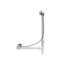 Maax Canada 10022491-001 - Rotary Turn Cable-Operated Waste and Overflow, 33'' Cable, Complete Kit in White