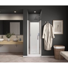 Maax Canada 139260-900-084-100 - Cappadocia 23-25 x 68 in. 6 mm Pivot Shower Door for Alcove Installation with Clear glass & Ro