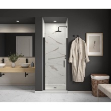 Maax Canada 139263-900-340-100 - Cappadocia 29-31 x 68 in. 6 mm Pivot Shower Door for Alcove Installation with Clear glass & Ro