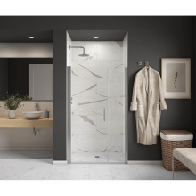 Maax Canada 139270-900-084-100 - Cappadocia 43-45 x 68 in. 6 mm Pivot Shower Door for Alcove Installation with Clear glass & Ro