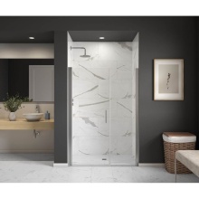 Maax Canada 139272-900-084-100 - Cappadocia 47-49 x 68 in. 6 mm Pivot Shower Door for Alcove Installation with Clear glass & Ro