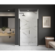 Maax Canada 139272-900-340-100 - Cappadocia 47-49 x 68 in. 6 mm Pivot Shower Door for Alcove Installation with Clear glass & Ro