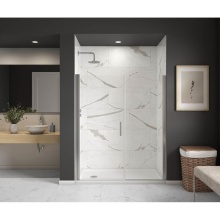 Maax Canada 139275-900-084-100 - Cappadocia 53-55 x 68 in. 6 mm Pivot Shower Door for Alcove Installation with Clear glass & Ro