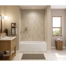 Maax Canada 220416-000-001-001 - Interflo 6030 IFS Acrylic Alcove Left-hand Drain Bathtub in White