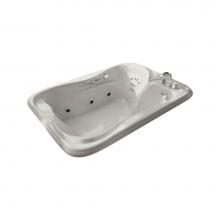Maax Canada 100085-055-007 - Crescendo 72 in. x 47.75 in. Drop-in Bathtub with Aerofeel System End Drain in Biscuit