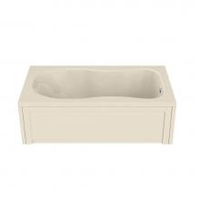 Maax Canada 101054-094-004 - Topaz 59.75 in. x 32.125 in. Alcove Bathtub with Combined Hydromax/Aerofeel System End Drain in Bo