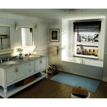 Maax Canada 101055-103-001 - Topaz 59.75 in. x 36 in. Alcove Bathtub with Aeroeffect System End Drain in White