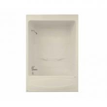Maax Canada 101097-L-091-004 - Figaro I 59.25 in. x 31.5 in. x 84.625 in. 1-piece Tub Shower with 10 microjets Left Drain in Bone