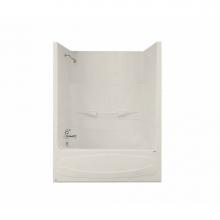 Maax Canada 101098-SL-000-007 - Figaro II 59.25 in. x 33 in. x 74.5 in. 2-piece Tub Shower with Left Drain in Biscuit