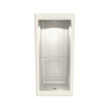 Maax Canada 101149-000-007 - Primo 39 in. x 32.25 in. x 84.625 in. 1-piece Shower with No Seat, Center Drain in Biscuit