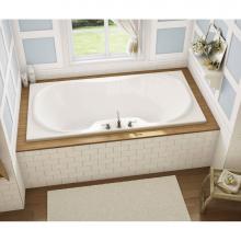 Maax Canada 101227-107-001 - Cambridge 71.5 in. x 35.75 in. Drop-in Bathtub with Hydrosens System Center Drain in White