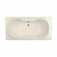Maax Canada 101227-091-004 - Cambridge 71.5 in. x 35.75 in. Drop-in Bathtub with 10 microjets System Center Drain in Bone