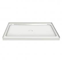 Maax Canada 102001-000-001-000 - MAAX 41.75 in. x 34.125 in. x 4.125 in. Rectangular Alcove Shower Base with Center Drain in White