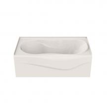 Maax Canada 102941-L-103-007 - Vichy 59.875 in. x 33.375 in. Alcove Bathtub with Aeroeffect System Left Drain in Biscuit