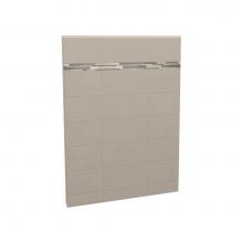 Maax Canada 103412-300-502 - Utile 60 in. x 1.125 in. x 80 in. Direct to Stud Back Wall in Greige