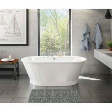 Maax Canada 103903-000-002 - Brioso 66 in. x 36 in. Freestanding Bathtub with Center Drain in White