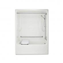 Maax Canada 105086-L-000-001 - BF3260 62 in. x 32.375 in. x 84 in. 1-piece Shower with Left Drain in White