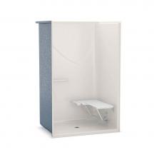 Maax Canada 105088-000-007 - Outlook BFS-48F 50.75 in. x 39.5 in. x 78.75 in. 1-piece Shower with No Seat, Center Drain in Bisc