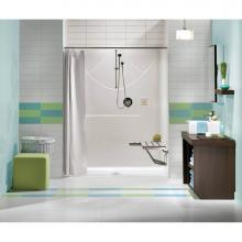 Maax Canada 105247-L-000-019 - Outlook BFS-60F 62.75 in. x 33.5 in. x 78.75 in. 1-piece Shower in Thunder Grey