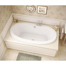 Maax Canada 105462-108-001 - Reverie 66 in. x 36 in. Drop-in Bathtub with Aerosens System Center Drain in White