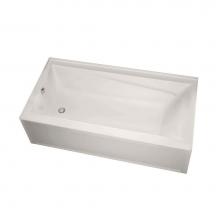 Maax Canada 105511-R-001-007 - Exhibit IFS AFR 59.75 in. x 30 in. Alcove Bathtub with Whirlpool System Right Drain in Biscuit