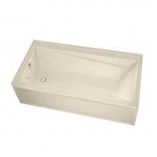 Maax Canada 105546-L-000-004 - Exhibit IFS AFR DTF 59.75 in. x 30 in. Alcove Bathtub with Left Drain in Bone