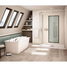 Maax Canada 105571-000-001 - Optik F 60 in. x 32 in. Freestanding Bathtub with End Drain in White